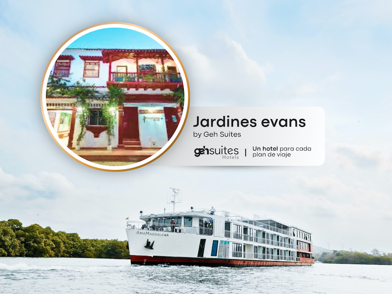 Jardines Evans en Mompox. El hospedaje perfecto en el renacimiento del río Magdalena
